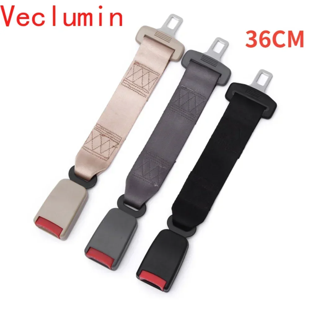 Veclumin 36cm Universal Seat Belt CarSeat ForBaby Fat  Extender Steel Car Safety Belt Buckle Extension Clips Car Accessories