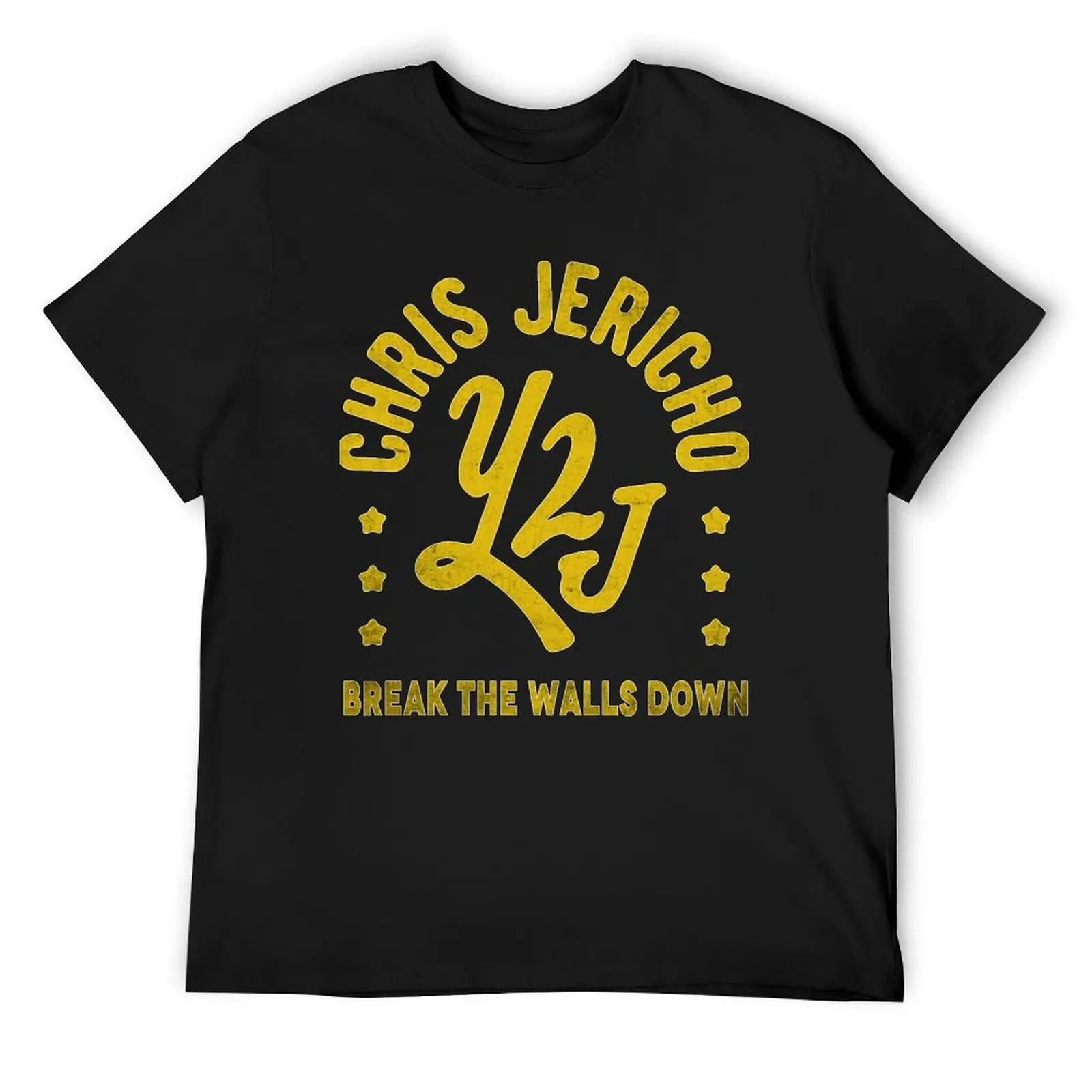 

Y2J Vintage Chris Jericho bootleg world Wrestling. Break The Walls Down T-Shirt plus size tops fitted t shirts for men