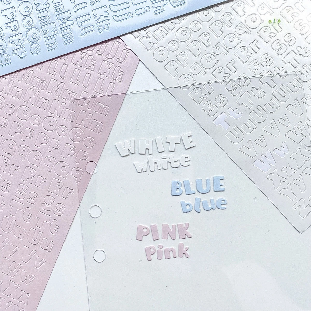 3 Stück farbige Alphabet-Buchstaben-Aufkleber, DIY, Scrapbooking, Journal, Deko-Aufkleber für Album, Tagebuch, niedliche Kawaii-Aufkleber