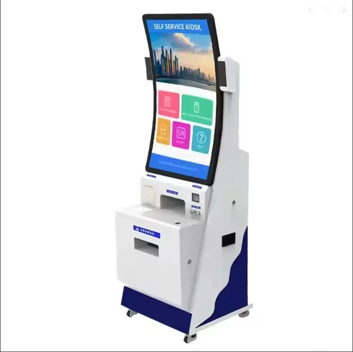 32 Inch Digital Self Service Terminal with NFC Reader Receipt Printer for Government Office Information Display Use