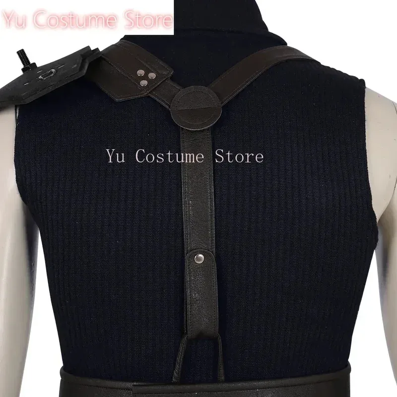 لعبة FF7 زي طبعة جديدة زي تنكري للهالوين كرنفال سحابة حزام السراويل العلوية إكسسوارات الزي مخصص 5;c,8'z,6.k;s;3'v,6.h; #4