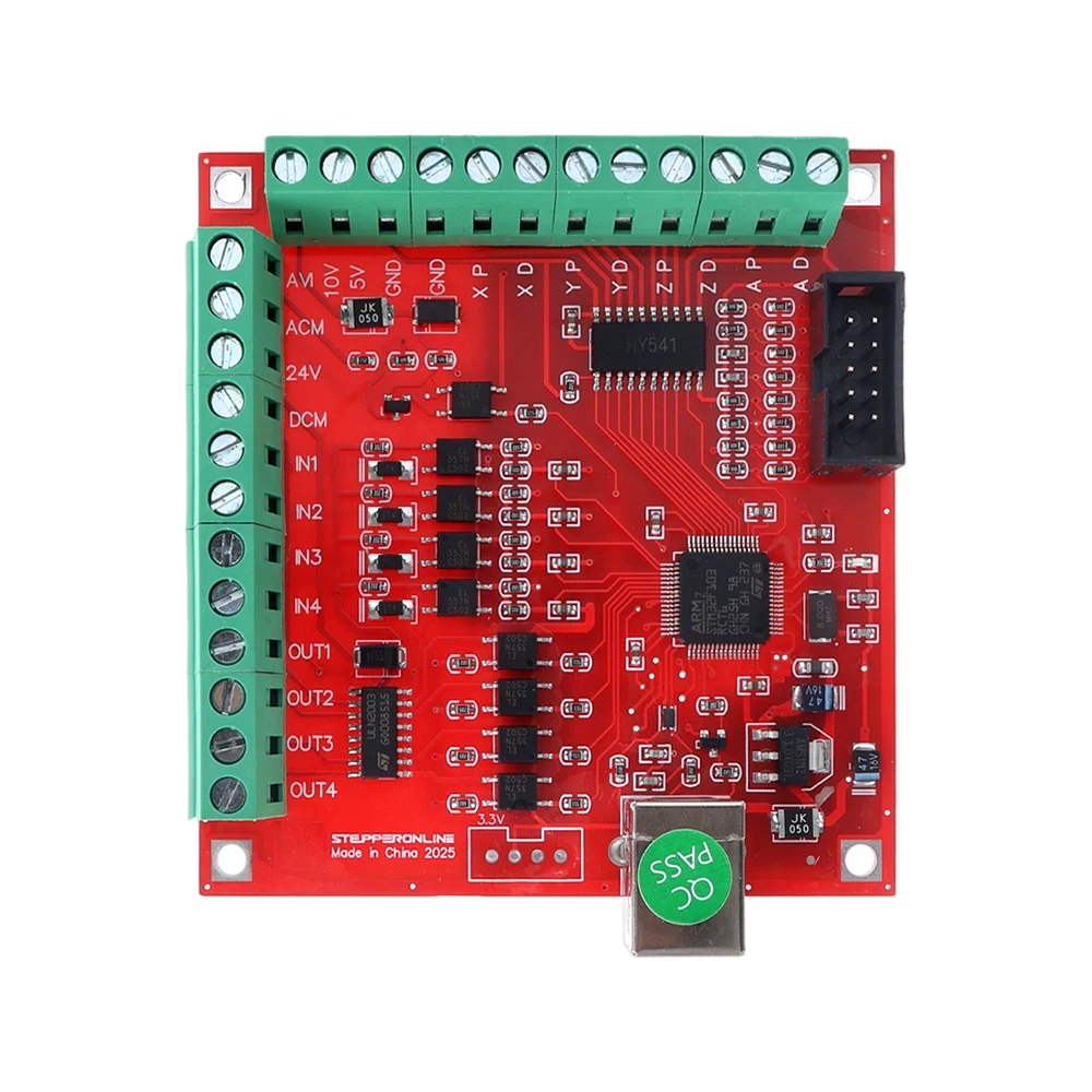 4-Axis USB CNC Breakout Board Controller 100Khz Control Card for Mach3 for Engraving Milling Machine