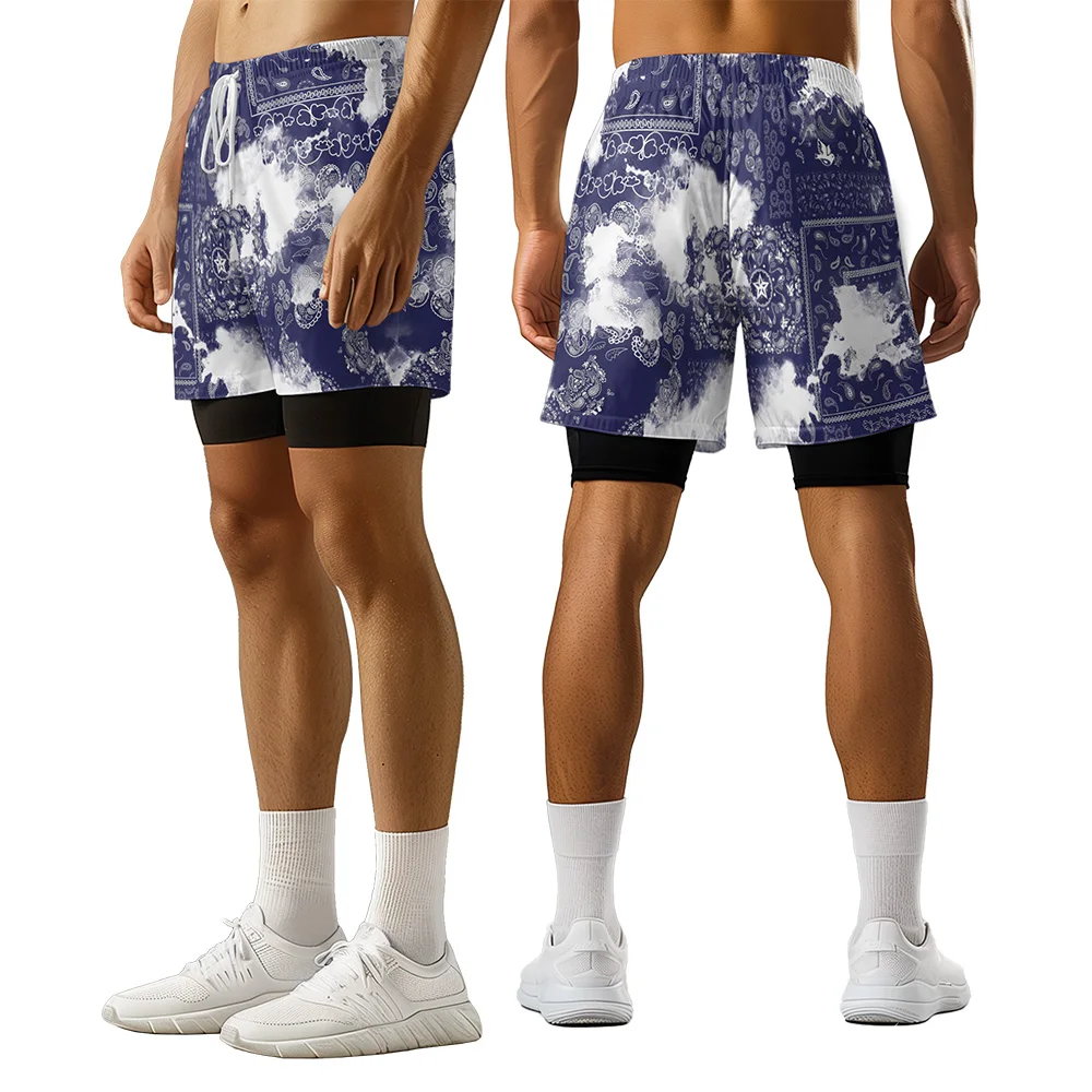 

2024 New original design graffiti Summer 3D Advanced Print Casual trend Sports High Street basketball shorts men shorts