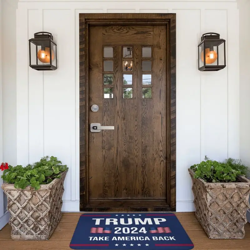 Donald Trump 2024 Take America Back Mat Doormat Funny Welcome Door Mat Home Indoor Kitchen Keep America Great Anti-Slip Carpet