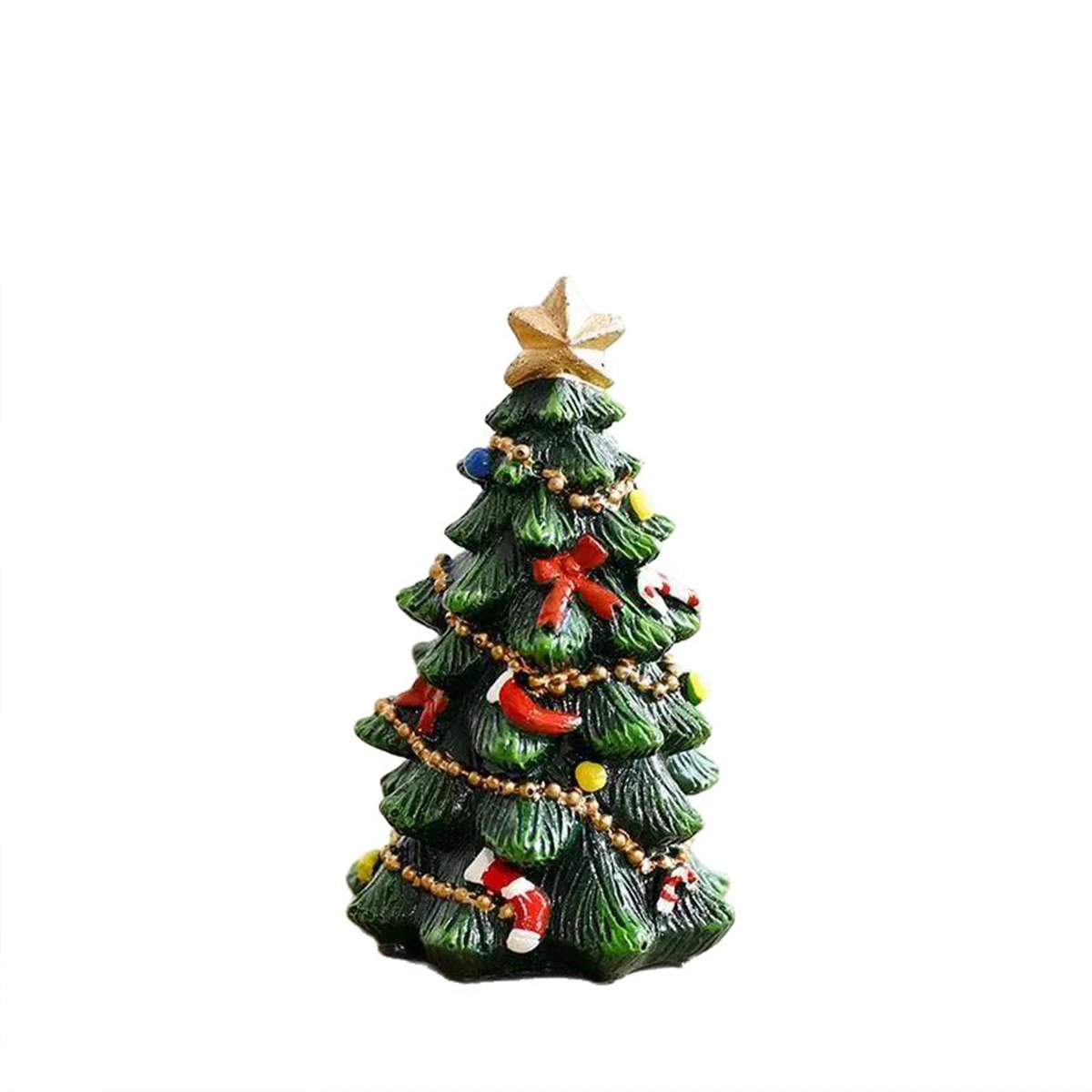 Mini Christmas Tree Resin Ornaments Christmas Decorations Desktop Decorations