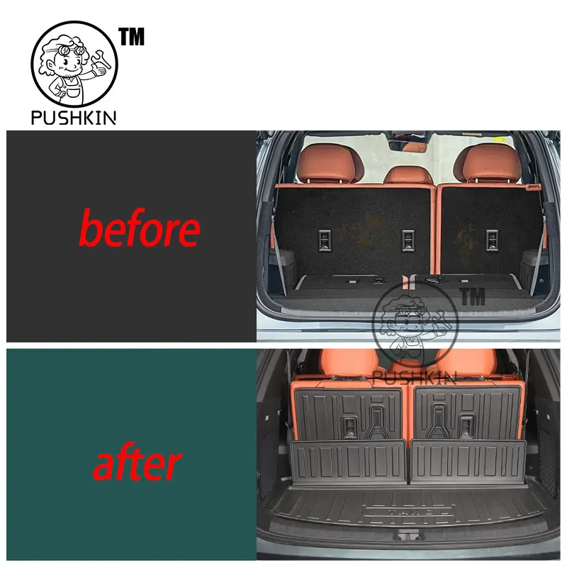 For BYD Sealion 8 ATTO 8 Tang L 2025 2026 Car TPE Rear Boot Cargo Waterproof Trunk MAT Carpet Storage Pad Protector Accessories