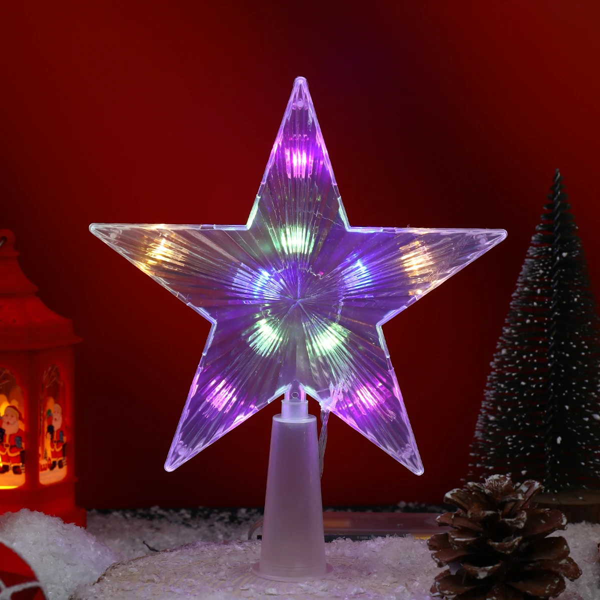 Christmas Tree Top Star Decor Merry Christmas Decor For Home Table 2024 Xmas  Decor Navidad Kerst Natal Happy New Year Gift 2025