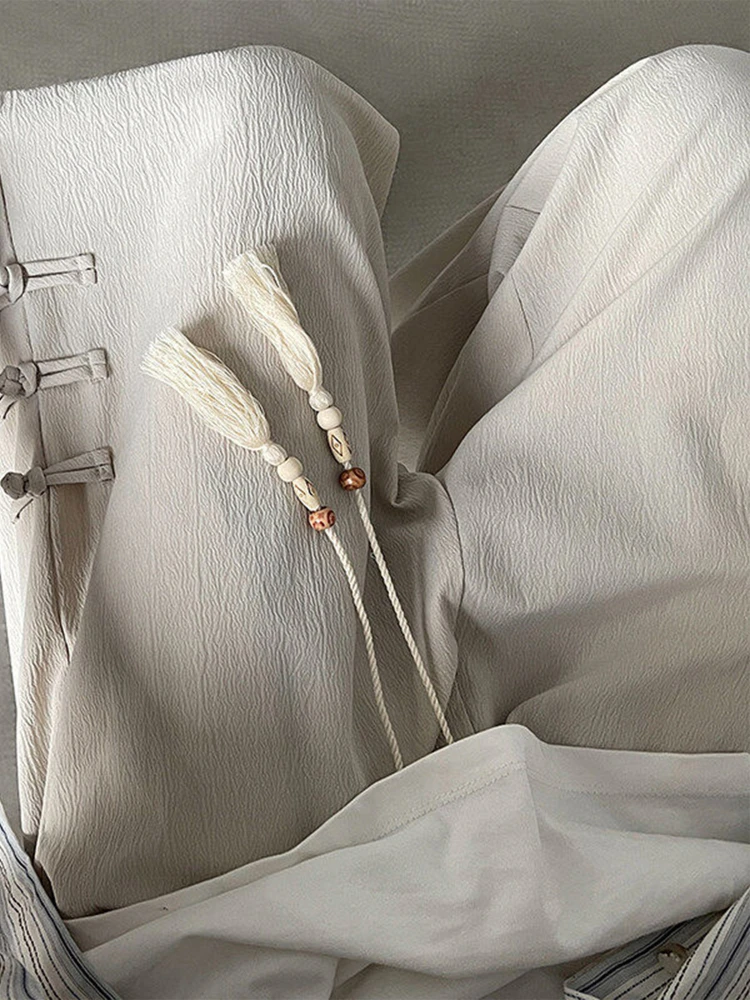 

Новые китайские брюки с пуговицами, мужские летние тонкие брюки из ледяного шелка, широкие брюки больших размеров, прямые повседневные длинные брюки