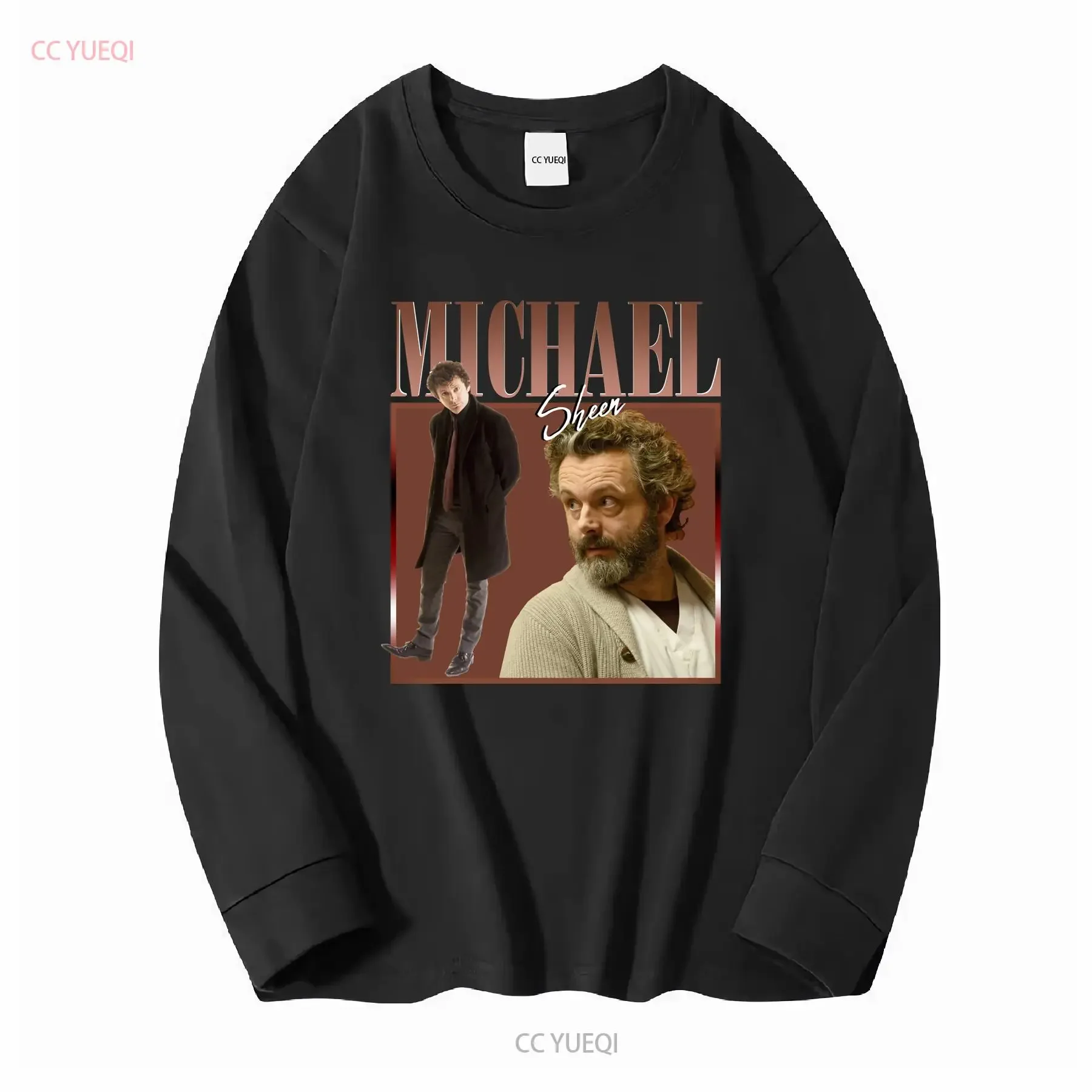 Michael Sheen Good Omens Vintage Style T Shirt Homage Retro SweaT vintage Washed streetwear Breathable designer clothes