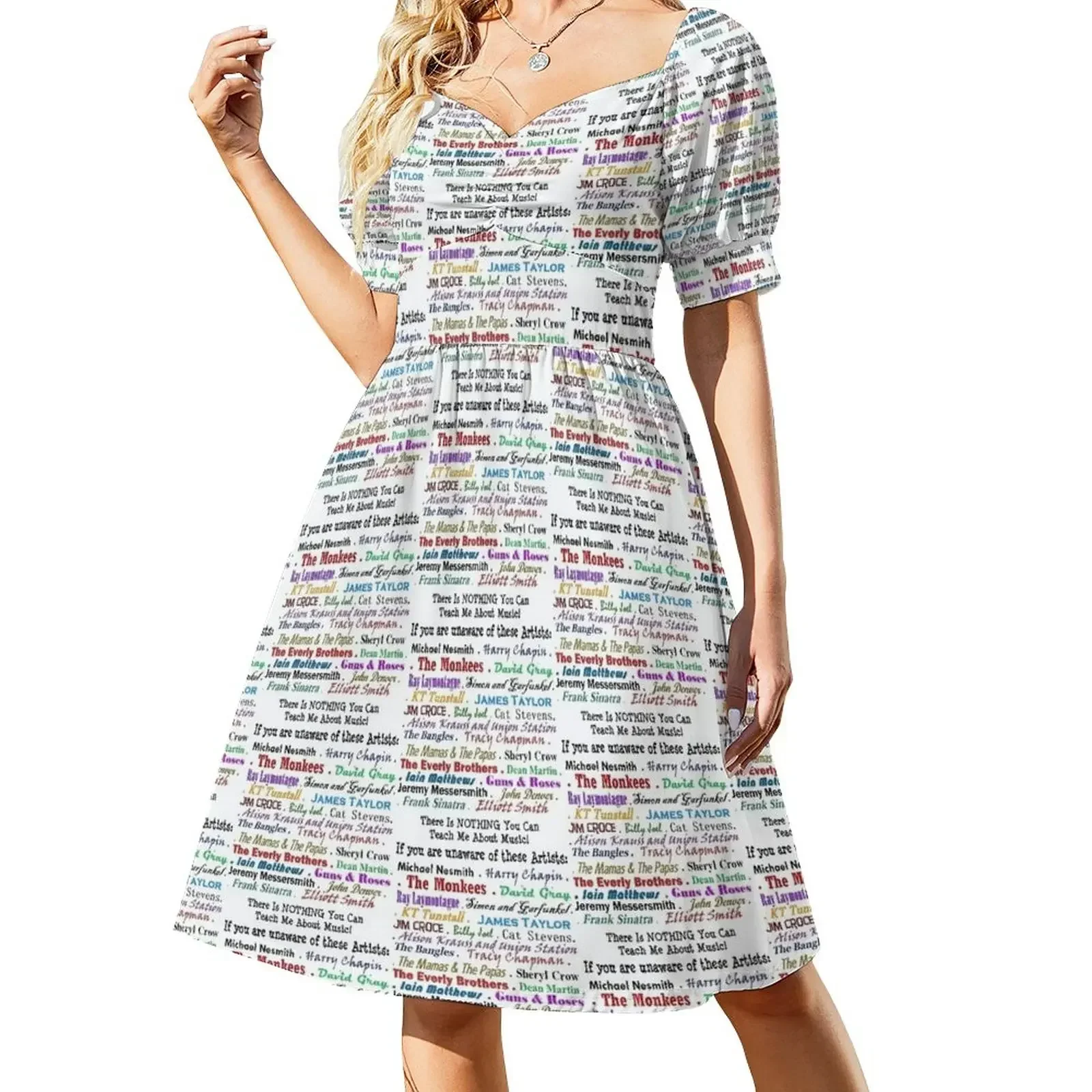 

Music Artist List Short-Sleeved Dress Dress vintage evening dresses women Dress