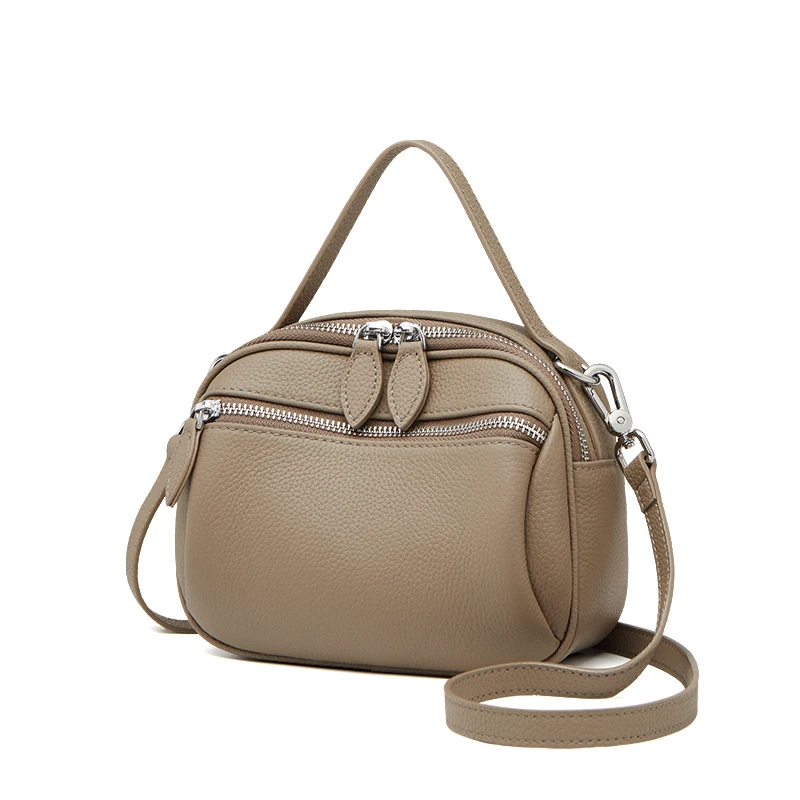 Limited Solid Genuine Leather Single Shoulder Bag Real Skin Women  Cossbody Bags Purses High End#SC2101