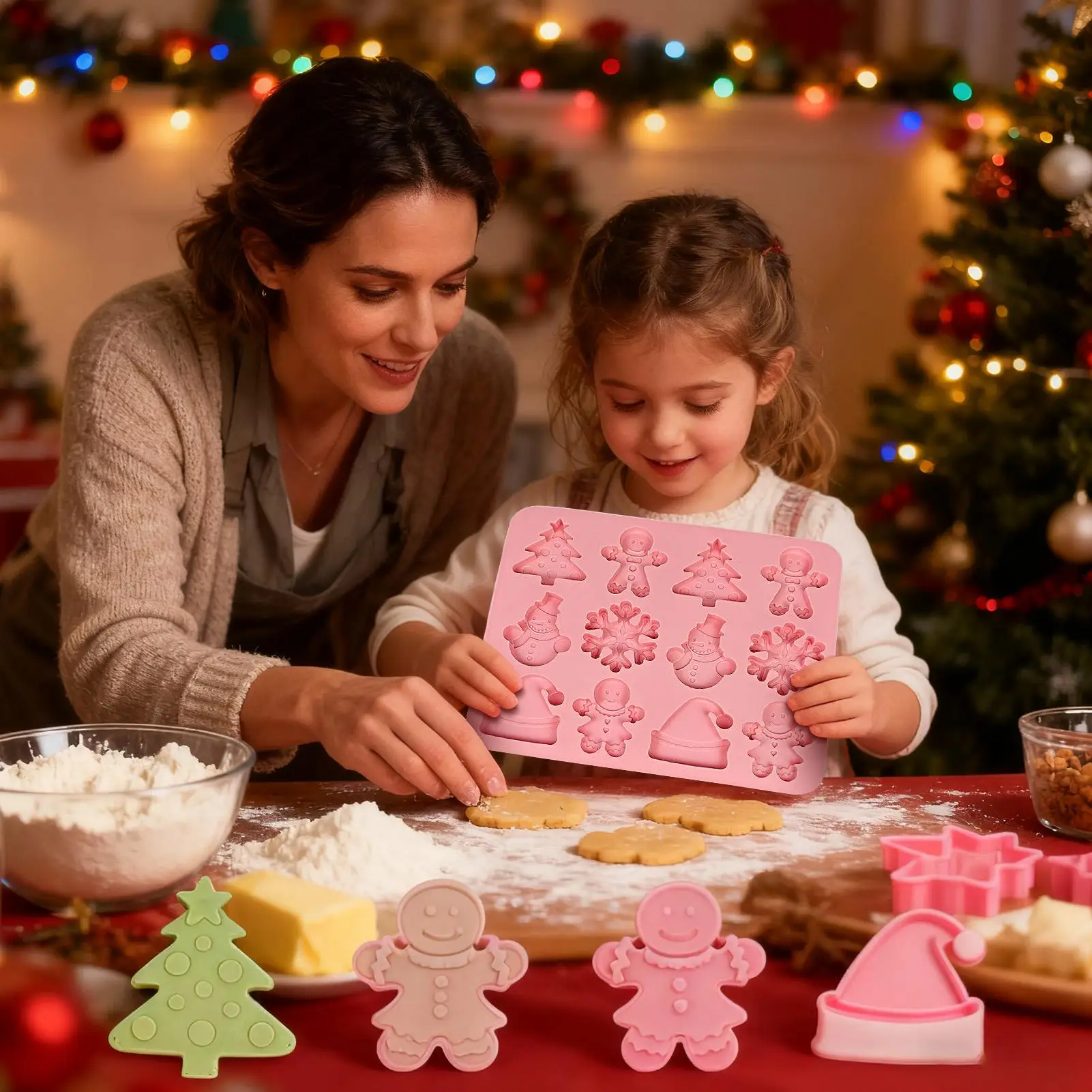 

Christmas Chocolate Molds Nonstick Reusable Craft Supplies Easy Release Candy Molds For Girls Beginner Handicraft Lovers Candy