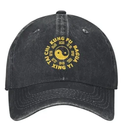 KUNG FU Tai Chi Cap Xingyi Bagua Symbol Trendy Women Men Trucker Hat Sun-Proof Running Hippie Baseball Caps Gift