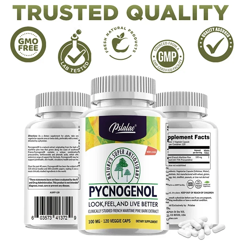 مكمل Pycnogenol - يعزز الدورة الدموية، ودعم صحة القلب والأوعية الدموية، ومضاد للأكسدة