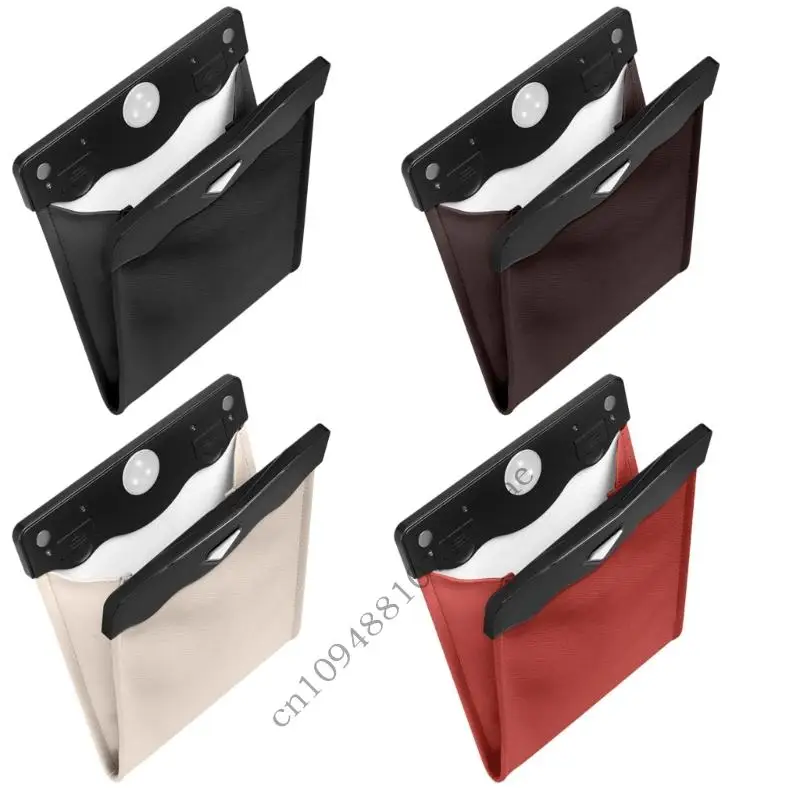 

Universal Car Front PU Leather Trash Can Container For Drivers And Passenger