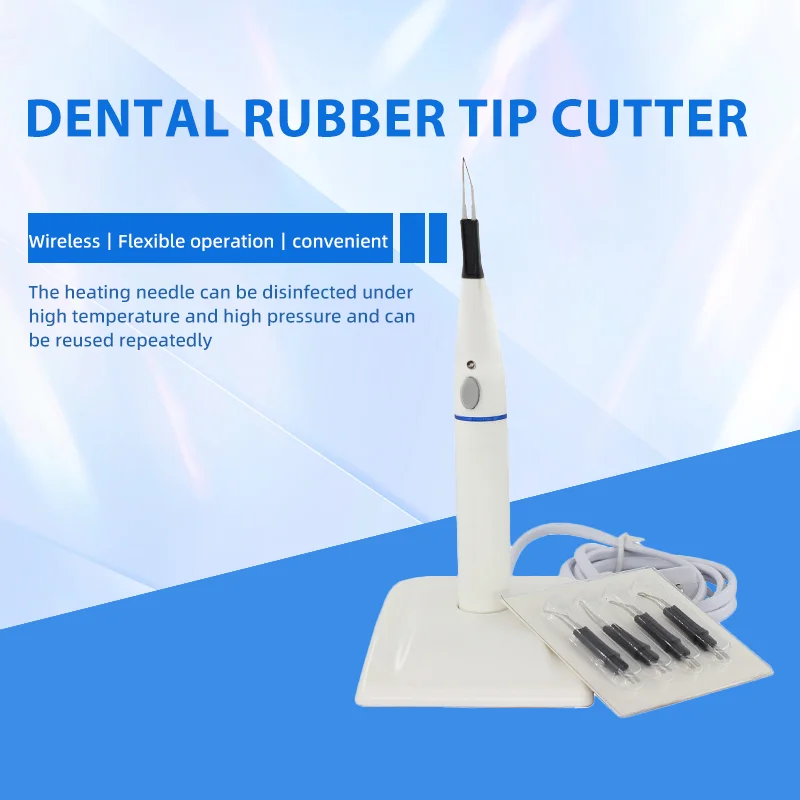 

4 cutting heads Dental gum tip cutter Tooth glue hot melt cutter Heating type filling pen Root canal filling tool