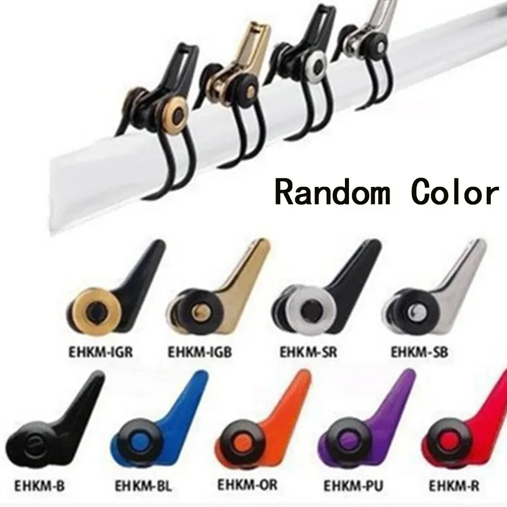10pcs Pole Hook Keeper Fishing Hook Keeper Tackle Tools ABS Adjustable Easy & Safe Lure Bait Hanger Random Color Fishing Carp