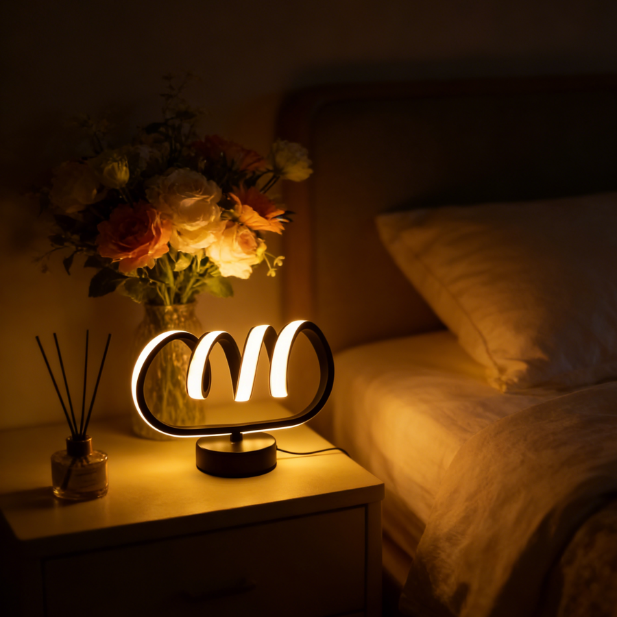  1PC Creative Virgo Zodiac LED Table Lamp, Minimalist Astrology Ambient Light for Bedroom, Living Room & Home Office Decor 