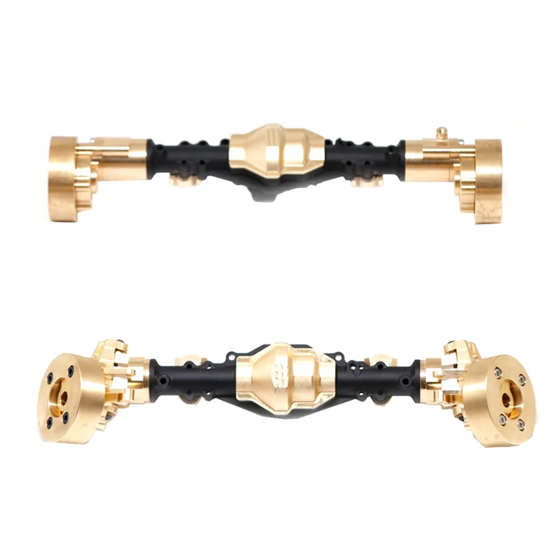 For YiKong YK4082 YK4083 Absima Yucatan CR1.8 Brass Front and Rear Portal Axle Housing 1/8 RC Crawler Car Upgrade Parts