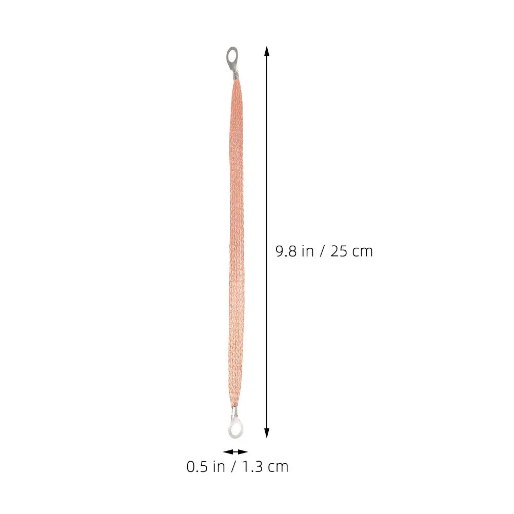 5 قطعة كابلات النحاس مضفر الأشرطة الأرضية محرك السيارات كابل التأريض للسيارة البحرية مركبة الاستخدام العالمي