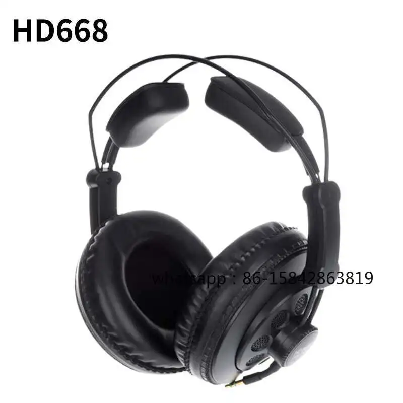 HD668B Semi-open Headset Computer Wired Professional Recording Monitor Earphones