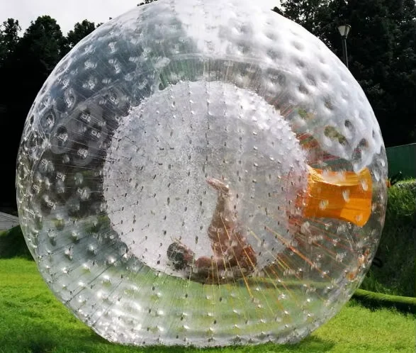 Boule de zorb débarcommerciale, boule de zorb pour la terre et l'eau, boule de zorb de hamster humain, diamètre de 3m