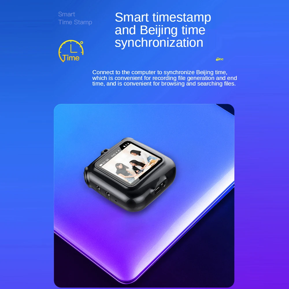 Mini caméra compacte avec écran HD1080P, caméscope vidéo et Audio Portable avec micro