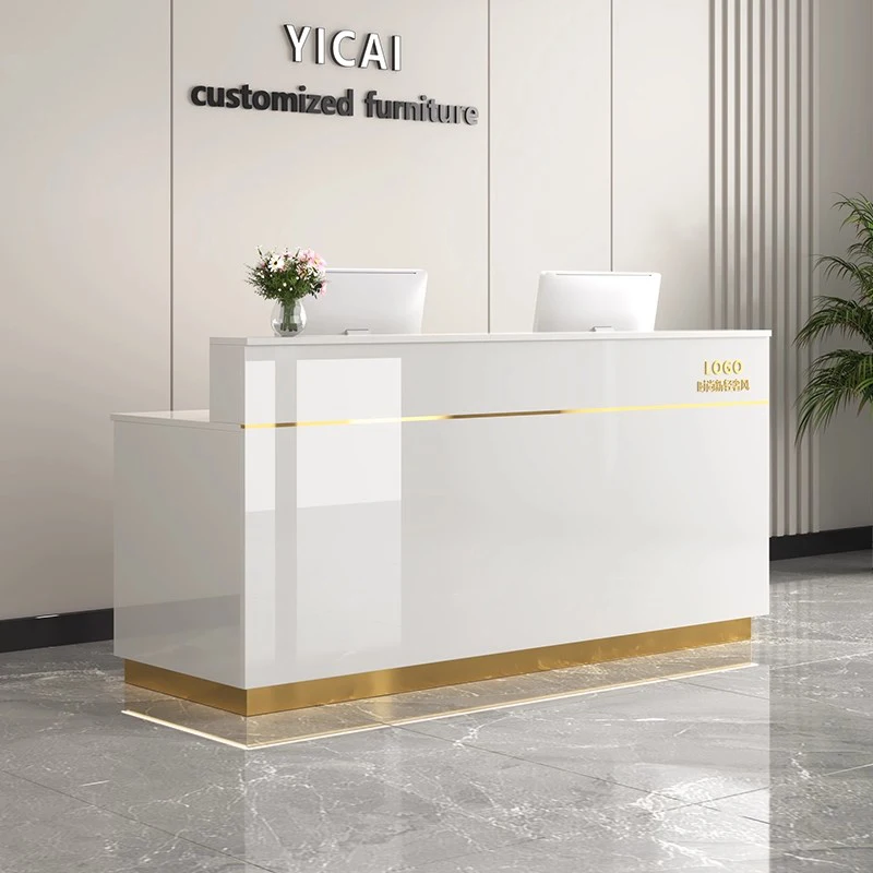 

Counter Desk For Shops Counter Reception Beauty Salon Reception Desk Cashier Drawers Empfangstheke Kosmetik Office Furniture