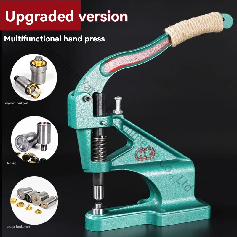 Manual Press Grommet Eyelet Installer Tools Snap Fastener Metal Mold Mute Craft Tool Hand Press Button Installation Machine