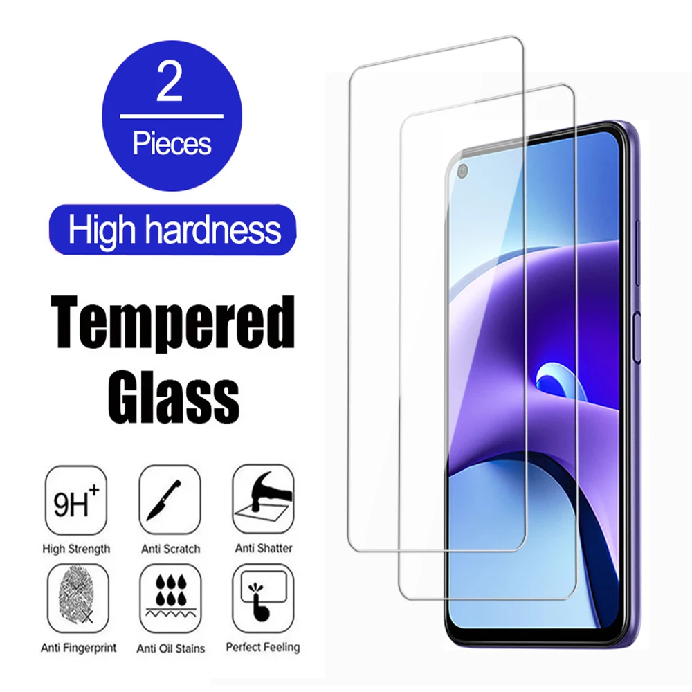 2Pcs Full Cover Tempered Protection Glass For Xiaomi Redmi Note 8 9 Pro Max Screen Protector A1 A2 plus 8A 8T 9A 9T 9C NFC  Film