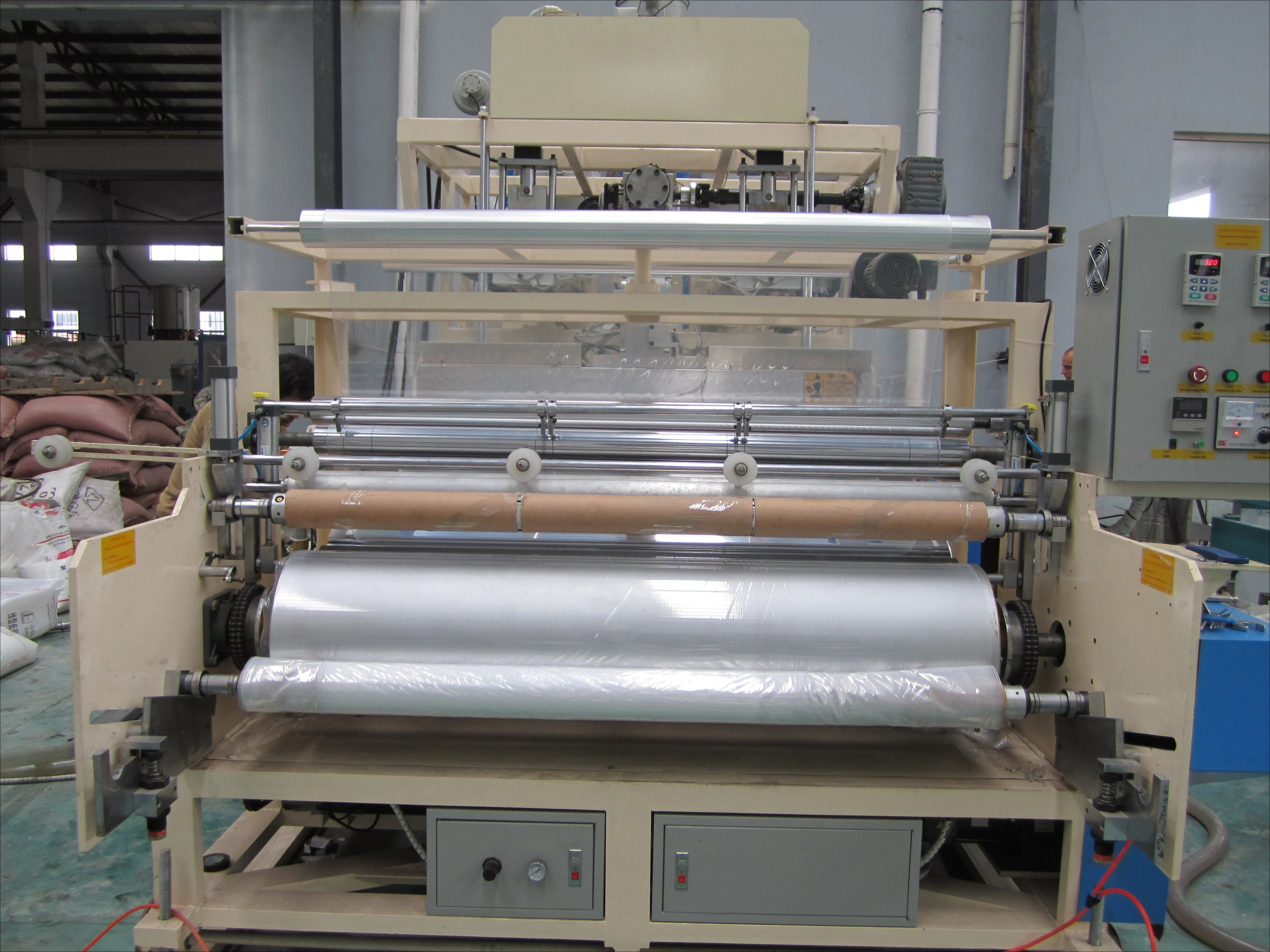 PVC Stretch Ceiling Film PVC Wrap Film Making Machine LLDPE  Stretch Film Machine Price