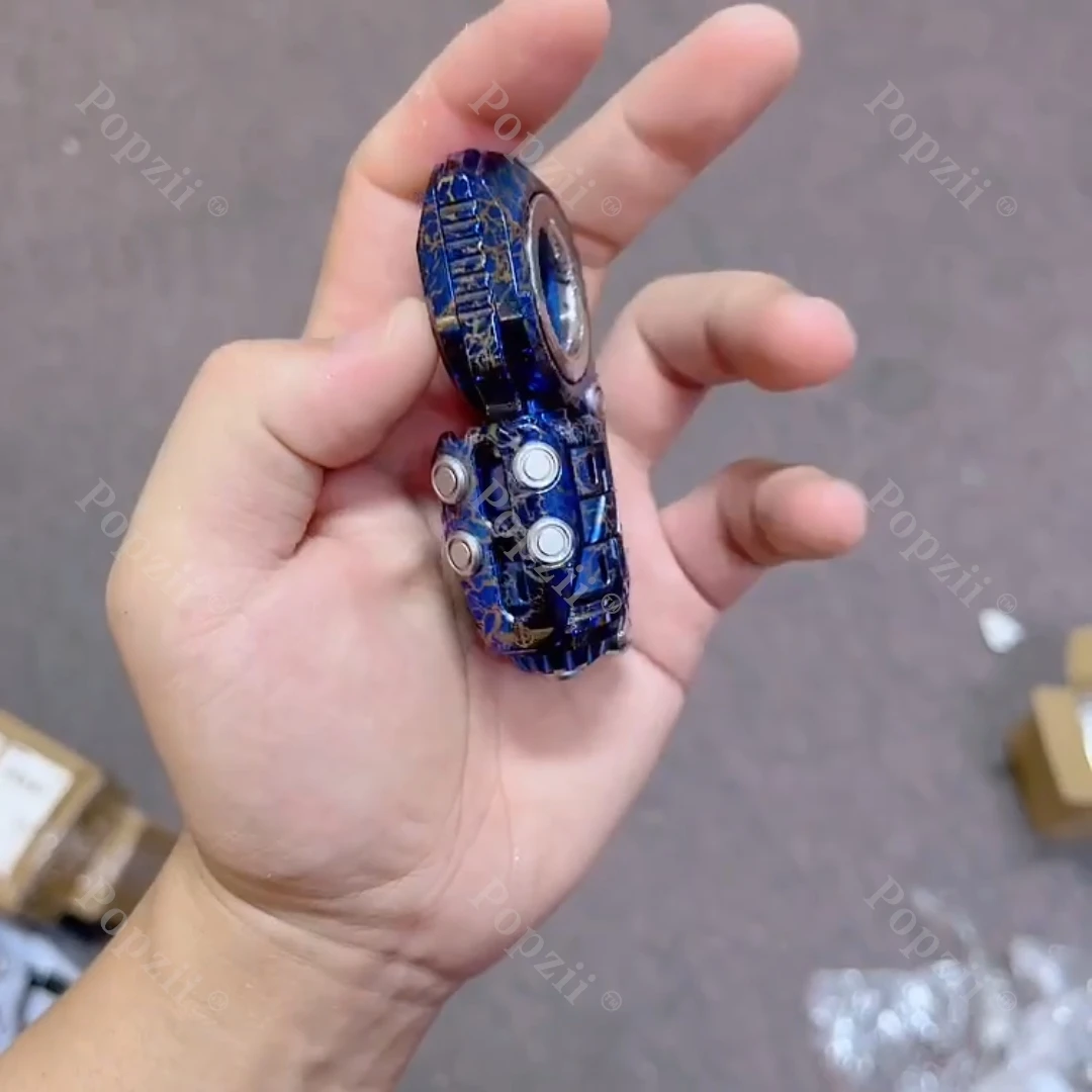 GoBiggeR Storm Titanium Multifunktionales Verbundspielzeug Push Slider EDC Mechanischer Fingerring Multifunktionales Stressabbau-Spielzeug