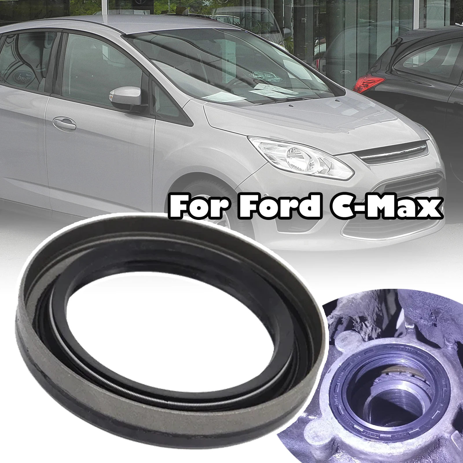 

Car Drive Shaft Oil Seal For Ford C-Max Escort 2007 2008 2009 2010Drivetrain Transmission Gearbox Axle Ring 1712552 1096669