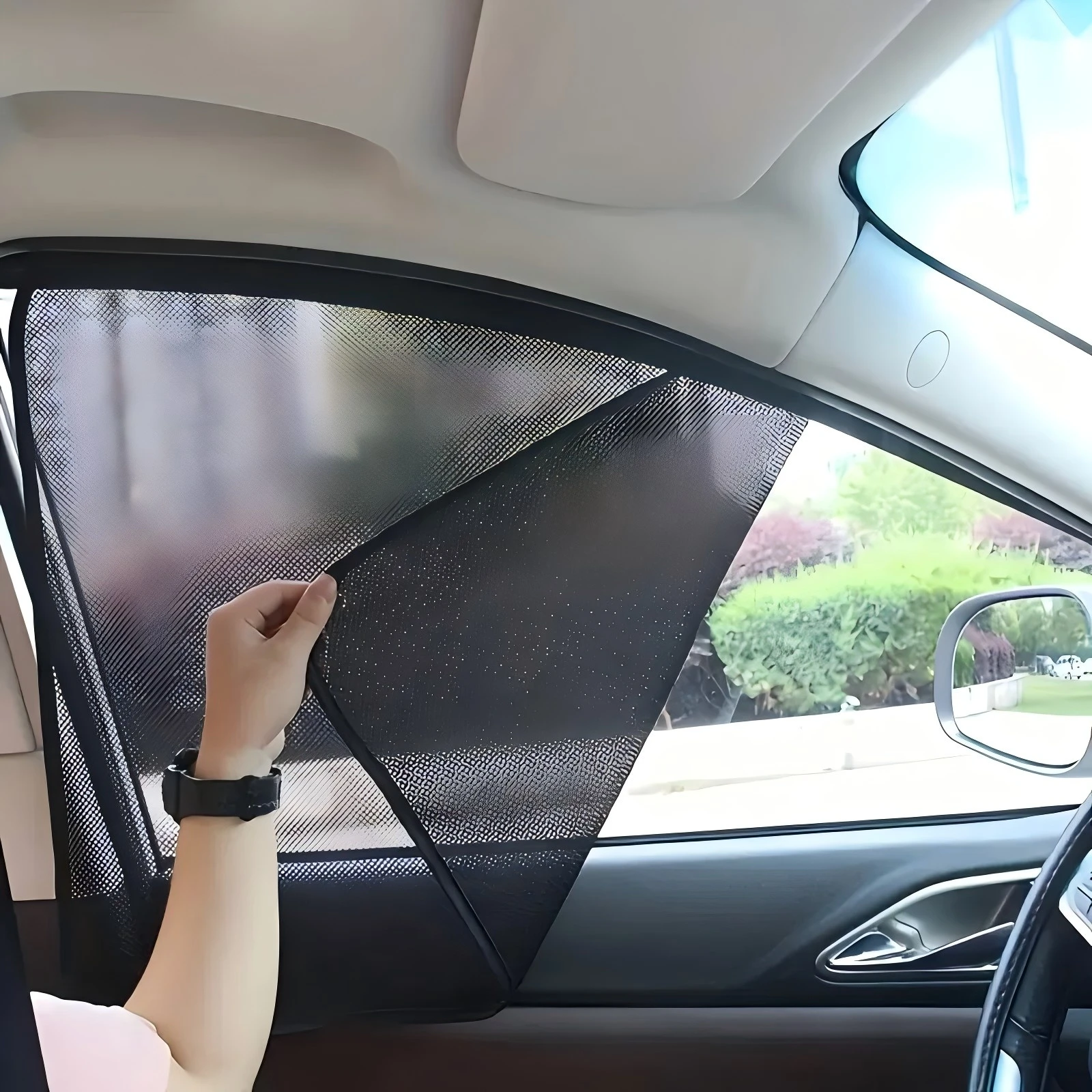 

Retractable Car Sunshade Insulation Panel Magnetic Sunshade Mesh for RV Interior Front Side Window Car Decoration