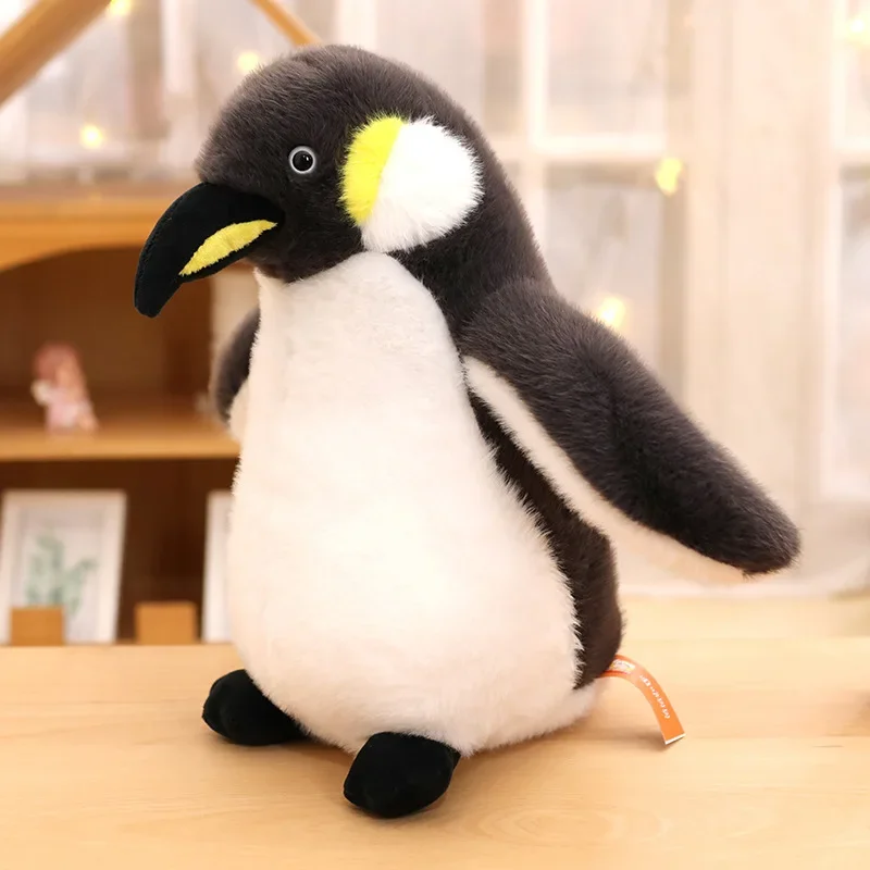 子供のためのペンギンのぬいぐるみ,ぬいぐるみ,ぬいぐるみ,リアルな動物の人形,カワイイの家の装飾,子供のための誕生日プレゼント