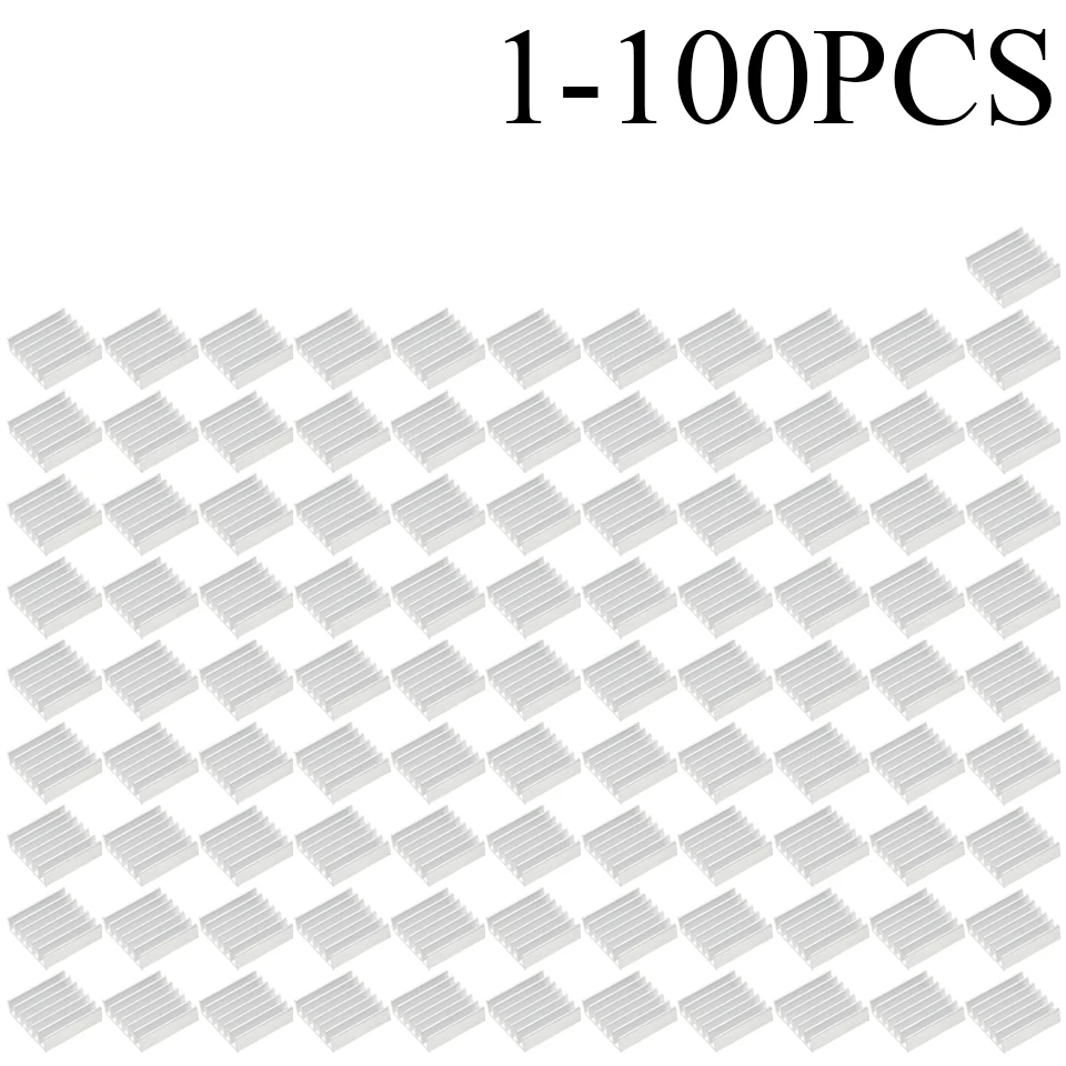 

5 шт. радиатор 20*20*6 мм (серебристый) Высококачественный радиатор