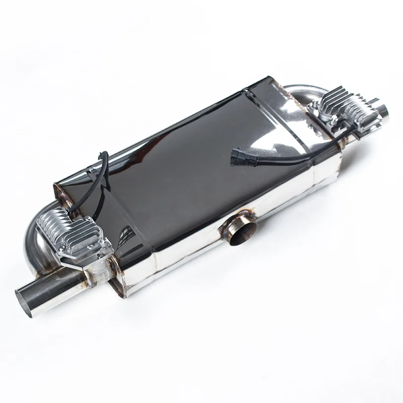 Racing Car Exhaust Catback for Exhaust Pipe Modified System With Electric Exhaust Valvetronic Muffler Square