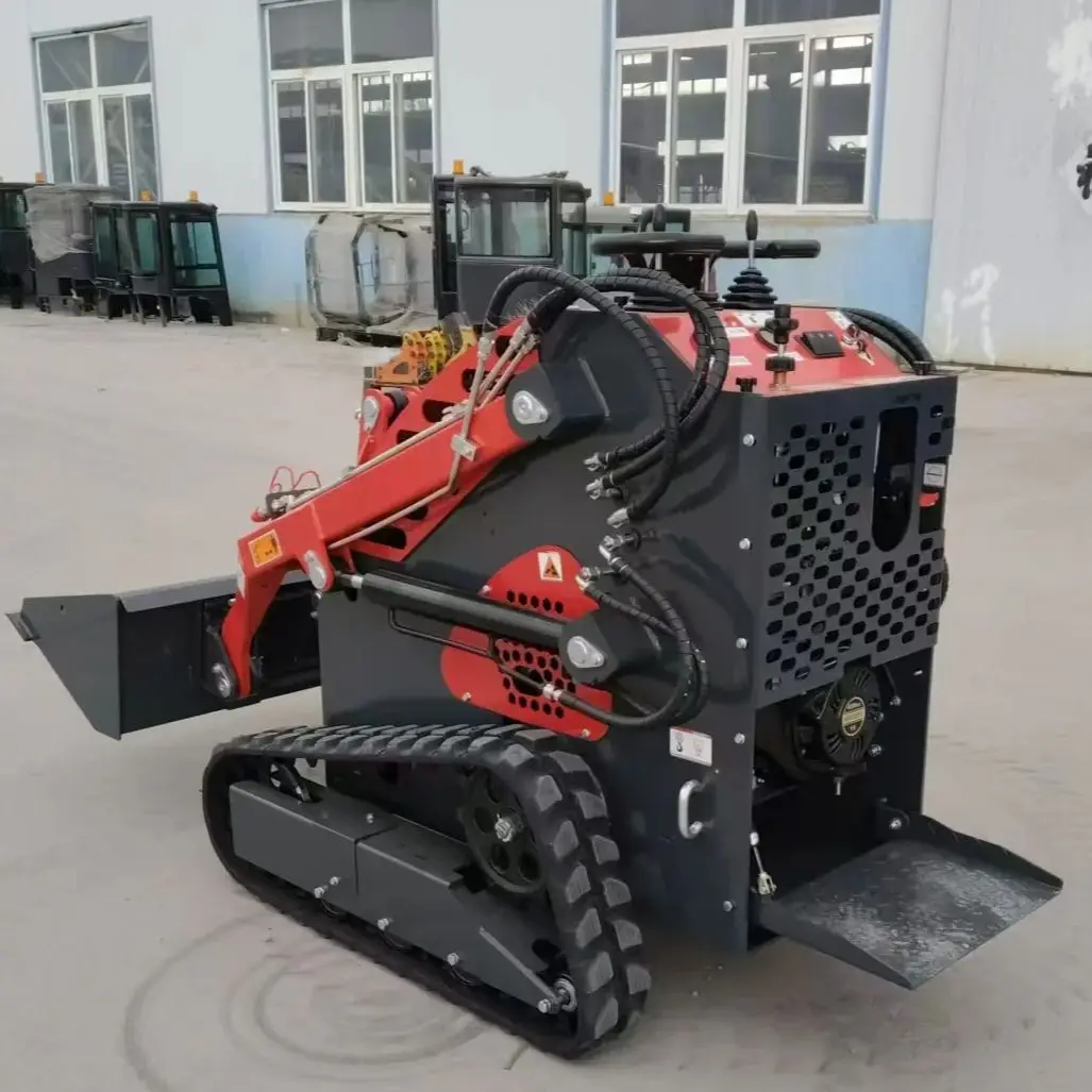 Customizable New Type Mini Skid Steer Track Loader Walk Behind Crawler EPA Skid Steer Loader Attachments For Sale