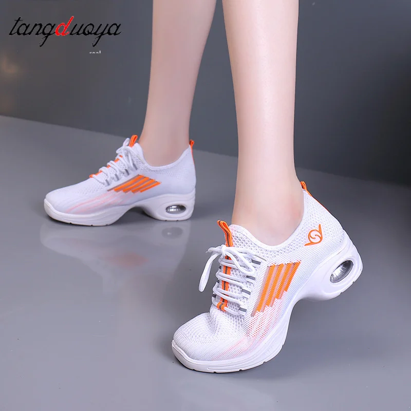 Women's Dance Shoes Soft Outsole Woman Breath Jazz Hip Hop Shoes Sports Sneakers Ladies Girl Modern Jazz Dancing 2025 view 2