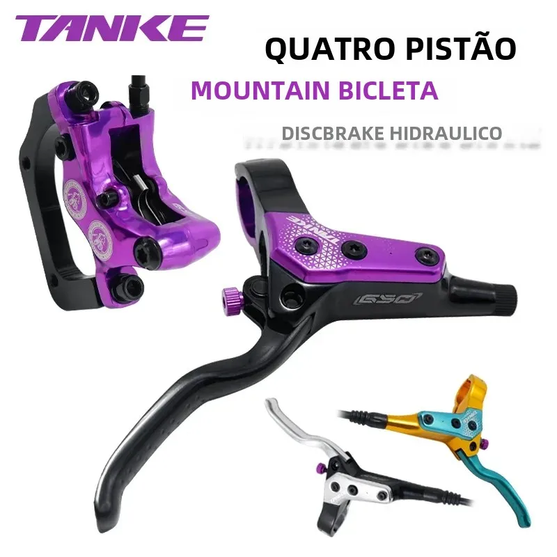 tanke-vtt-4-pistons-frein-a-disque-hydraulique-850-1700mm-plaquettes-de-frein-en-resine-pression-d'huile-am-avant-arriere-pince-de-velo-de-montagne-ultralegere