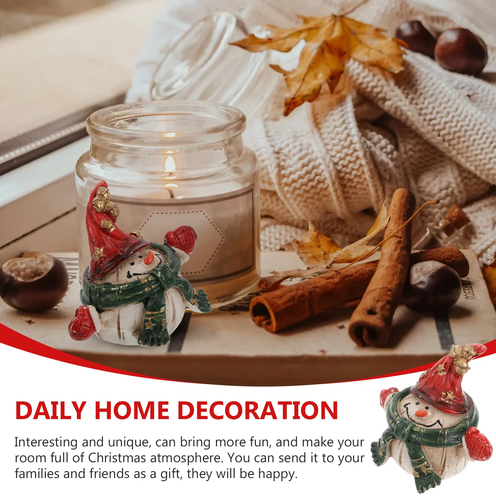 1 قطعة ثلج الزخرفية الراتنج زخرفة لعيد الميلاد المنزل سطح المكتب الديكور عيد الميلاد الحرفية فريدة ديكور المنزل حديقة تمثال #1