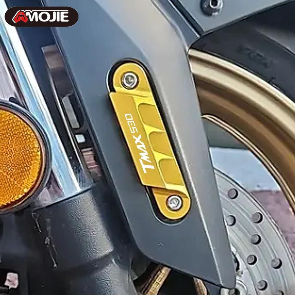 

For Yamaha TMAX 560 TMAX 530 SX/DX Motorcycle Front Axle Copper Plate Decorative Cover Accessories TMAX560 TECH MAX 2014 - 2026