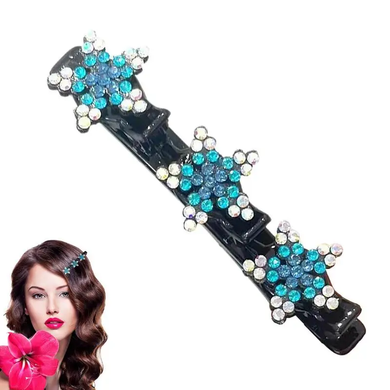 Rhinestone Hairpin Luxurious Rhinestone Clip For Party Sophisticated And Stylish Sparkly Hairpins For Weddings Family Dinners