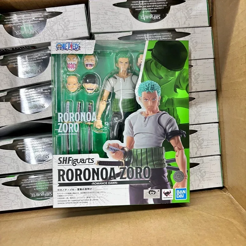 

Bandai S.H.Figuarts One Piece Roronoa Zoro Romance Dawn East Blue Action Figure for Boys Girls Gift Collectible Model Ornaments