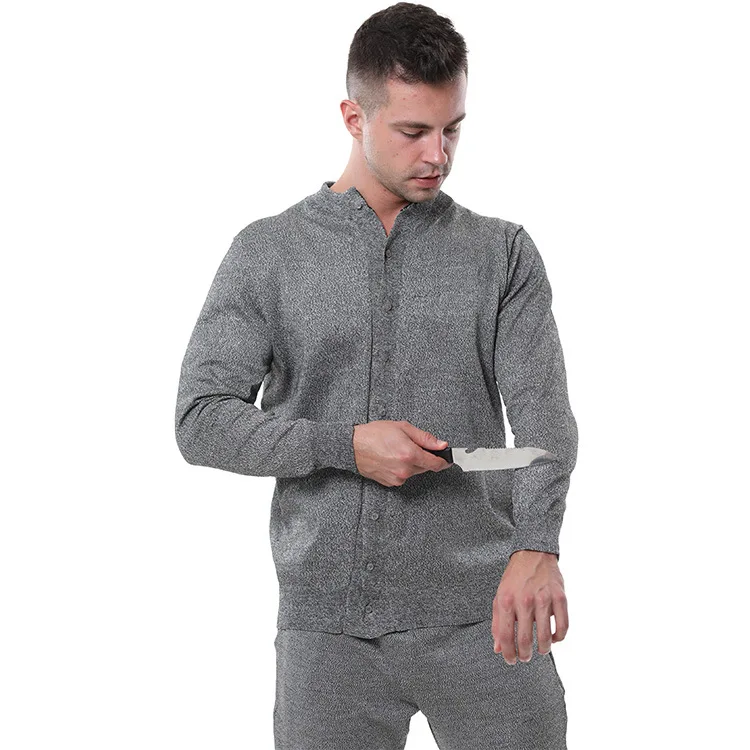 Cut-proof Knitted Button-up Jacket Outdoor Sports Field Protective Clothing Riot-proof Outdoor Cut-proof Only Clothes