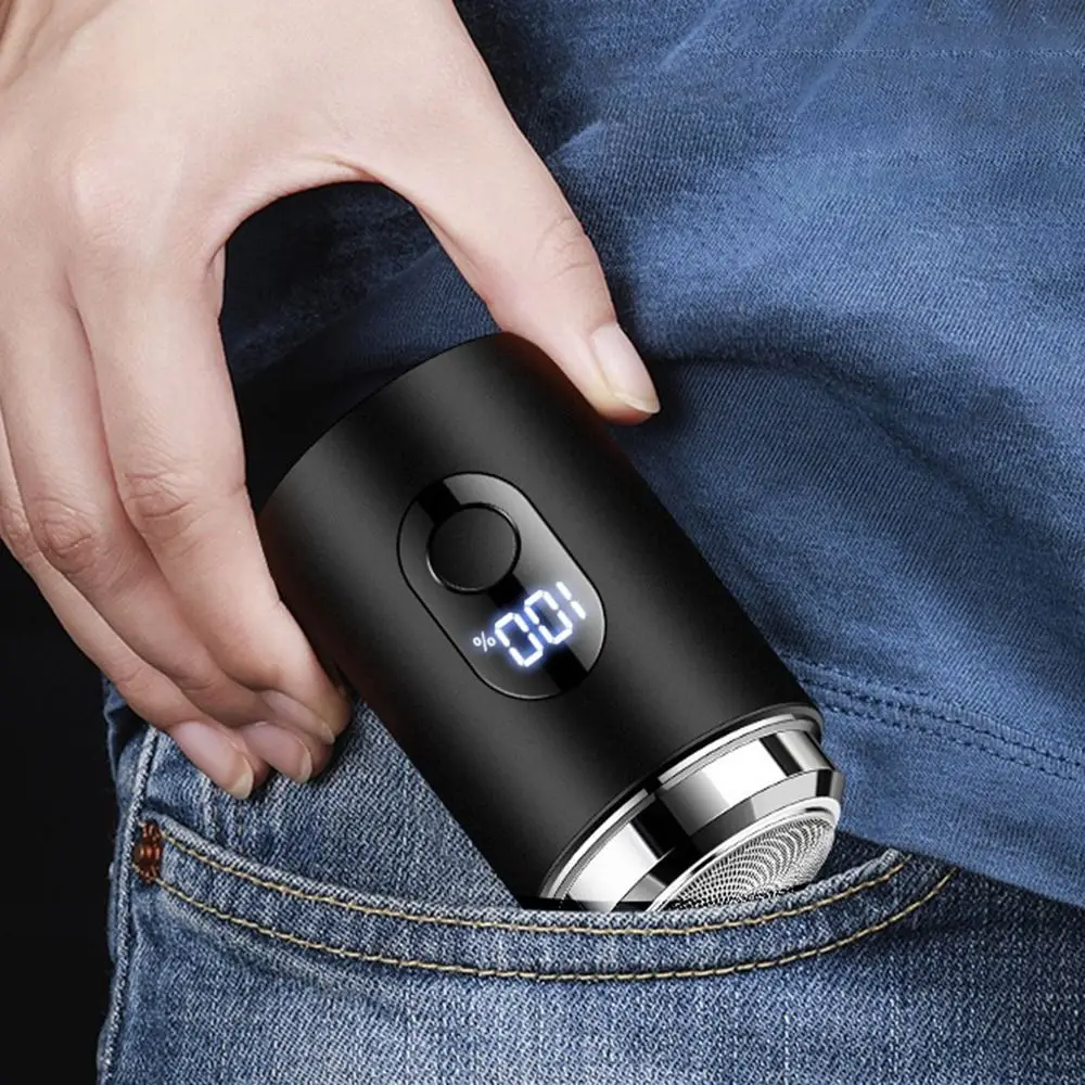 Type-c Charging Electric Shaver LED Digital Display Wet Dry Shaver Portable Shaver for Men Waterproof Smooth Shave Travel Shaver