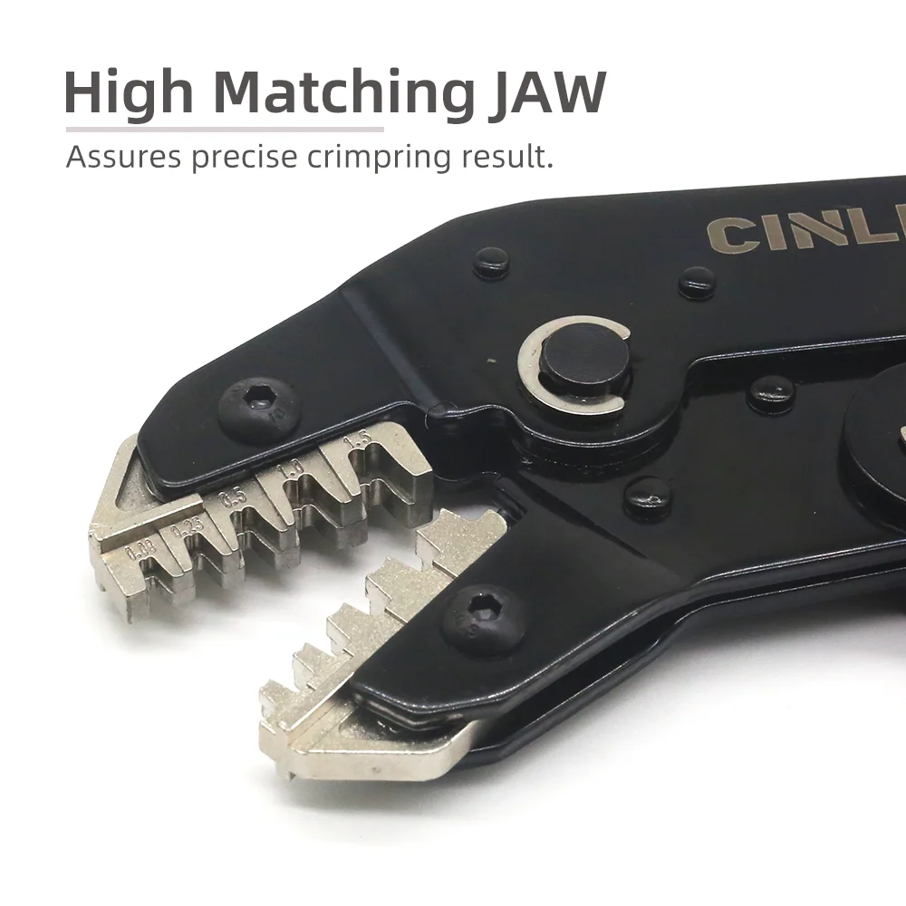 CLN-68B 0.08-1.5mm² Open Barrel Terminals Pliers Crimping Tool (28-16AWG) for JST, DuPont, Molex, PH2.0 XH2.54 3.96 4.2mm Pitch