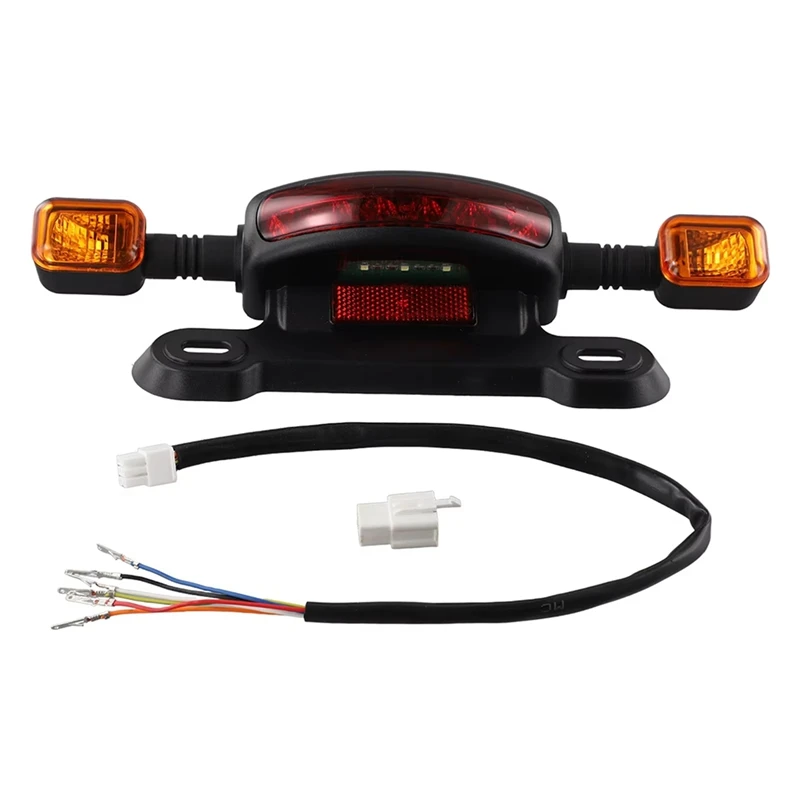 

ABZG-3-In-1 LED Taillight Electric Bicycle Turn Signal Rear Lamp E-Bike Rear Tail Light Indicator Cycling Modified Parts