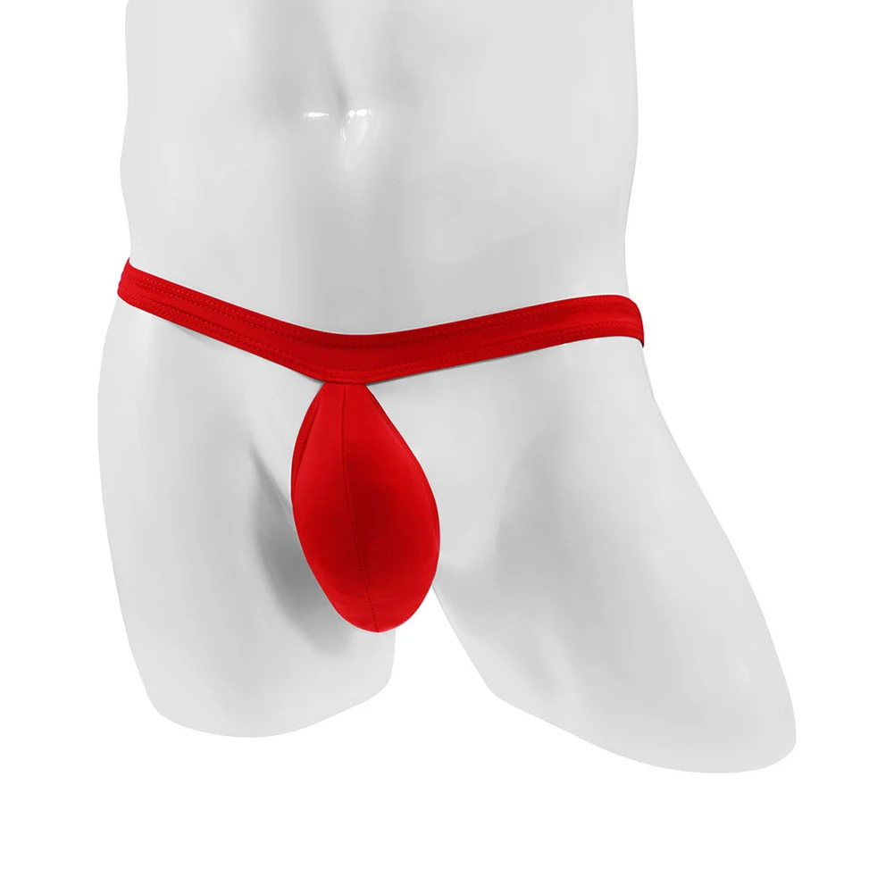 Men Sexy Thongs G String Low Waist Enhance Pouch Thong Bikini G-String Minikini Tangas Posing Underwear T-Back Lingerie