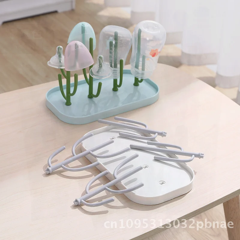 Portavasos con temática de cactus, estante de almacenamiento de cocina, diseño de drenaje invertido, colgador de copa de vino, estilo minimalista, ABS PP para el hogar